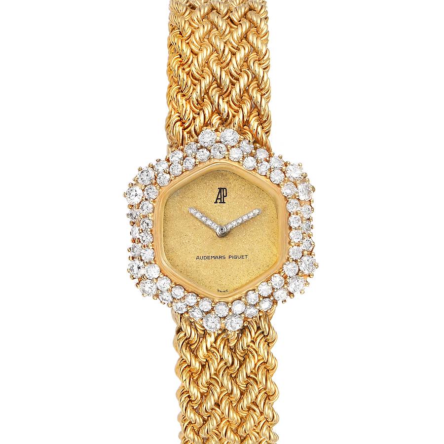 Audemars Piguet Vintage Yellow Gold Diamond Cocktail Ladies Watch