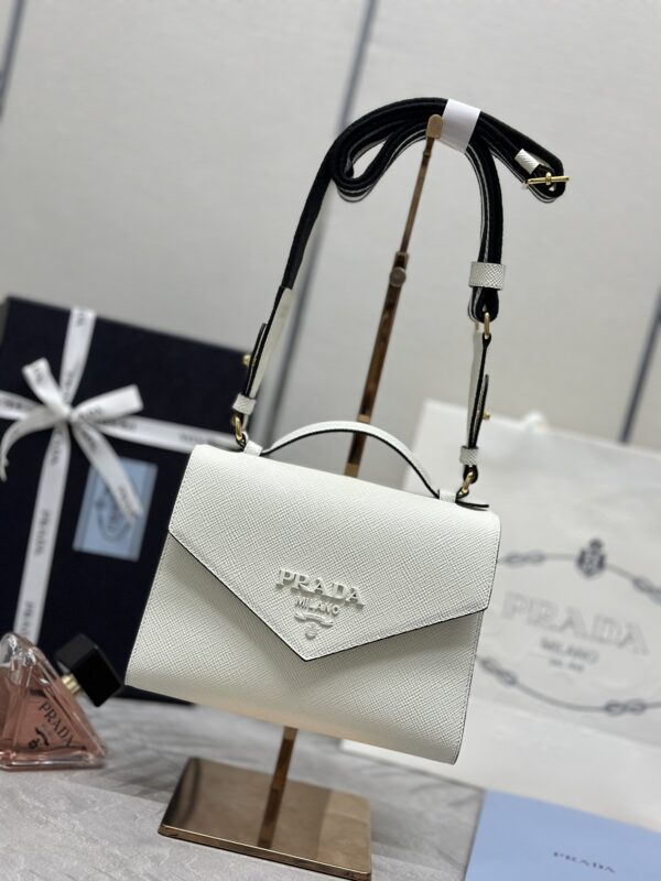 Replica Prada Saffiano White Envelope