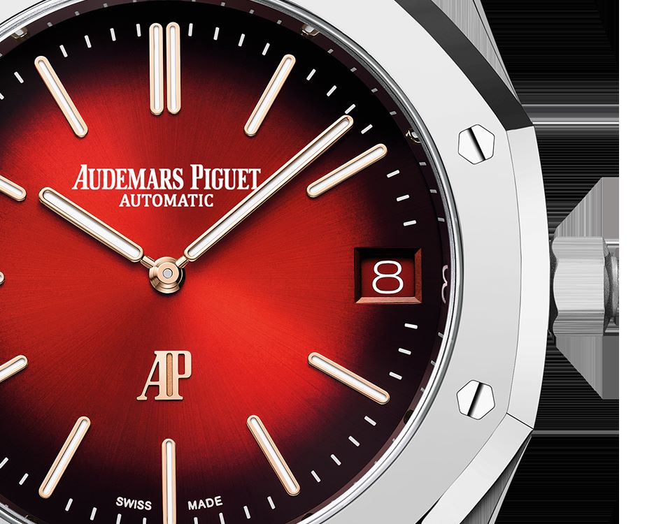 ROYAL OAK &ldquo;JUMBO&rdquo; EXTRA-THIN Smoked Burgundy Dial 39mm