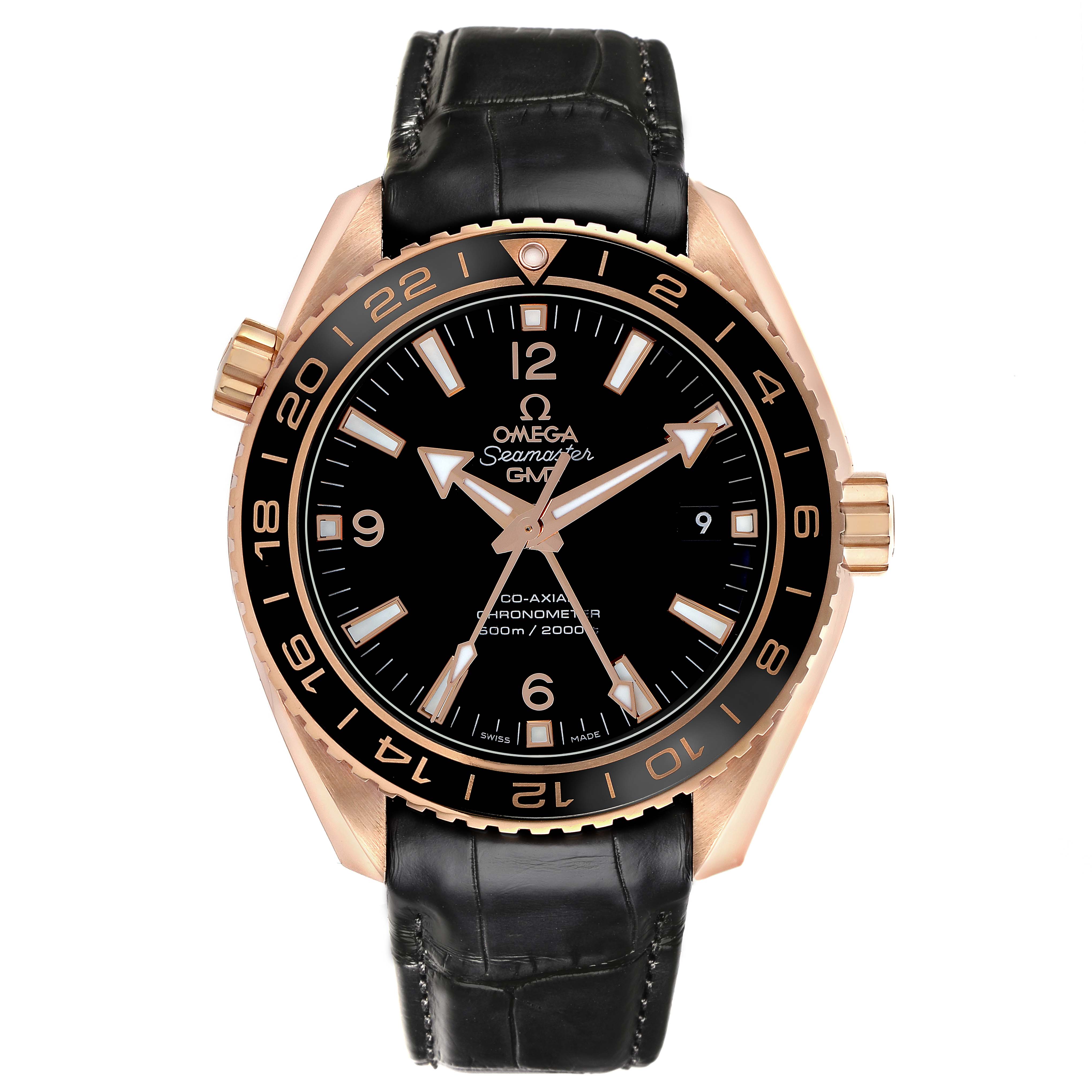Omega Seamaster Planet Ocean Rose Gold Mens Watch 43.5 MM 232.63.44.22.01.001