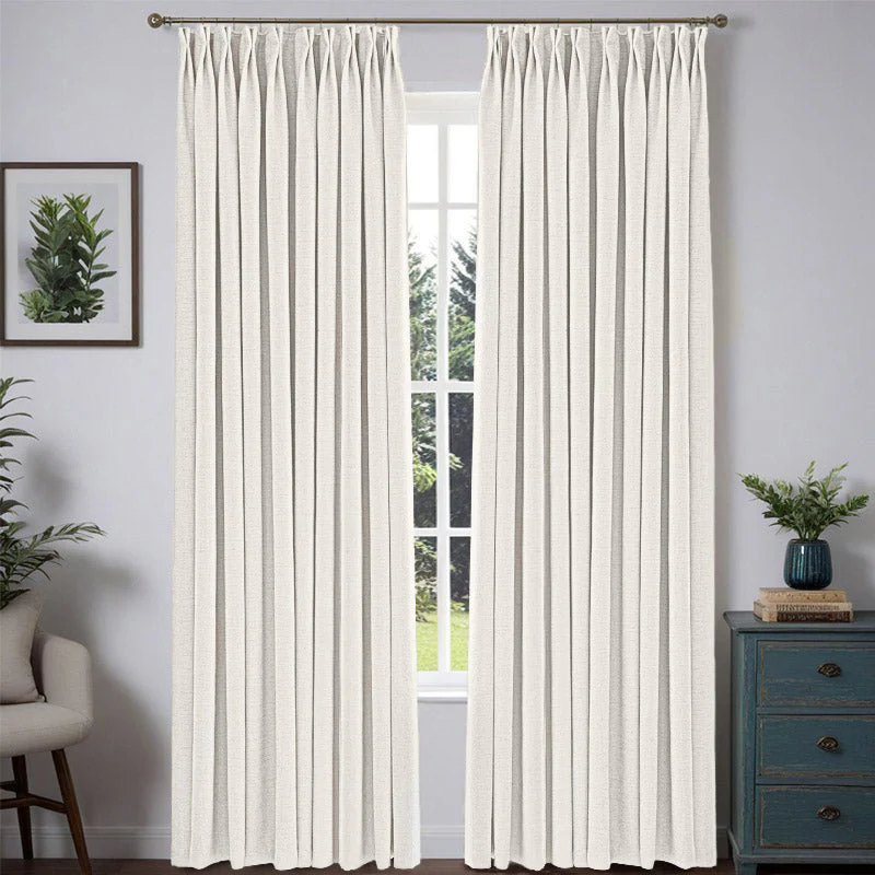 Custom Heavyweight Linen Drape - White