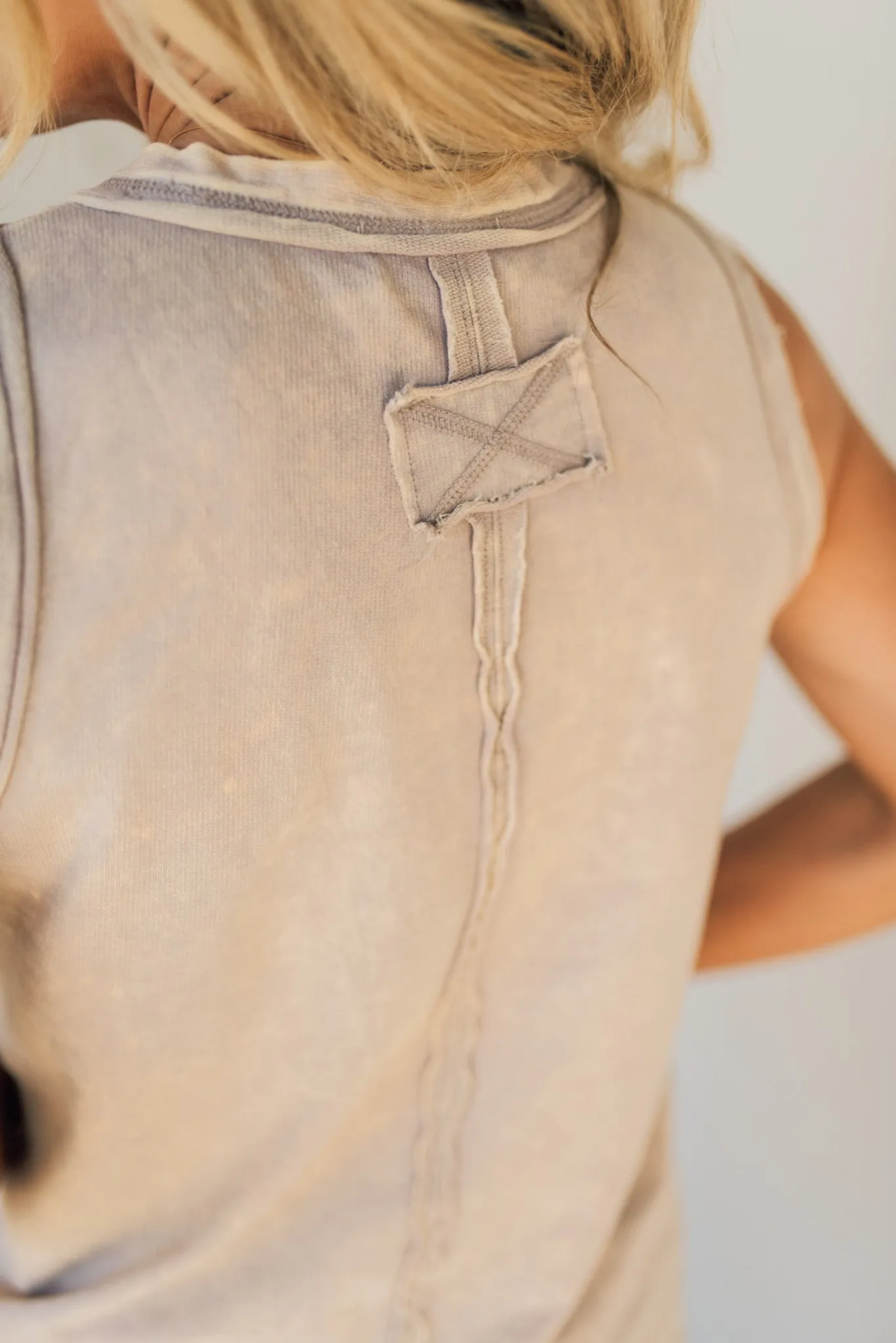 🔥2024 SUMMER HOT🔥BUTTON MIX WASHED HENLEY TANK(48% OFF TODAY!!!)