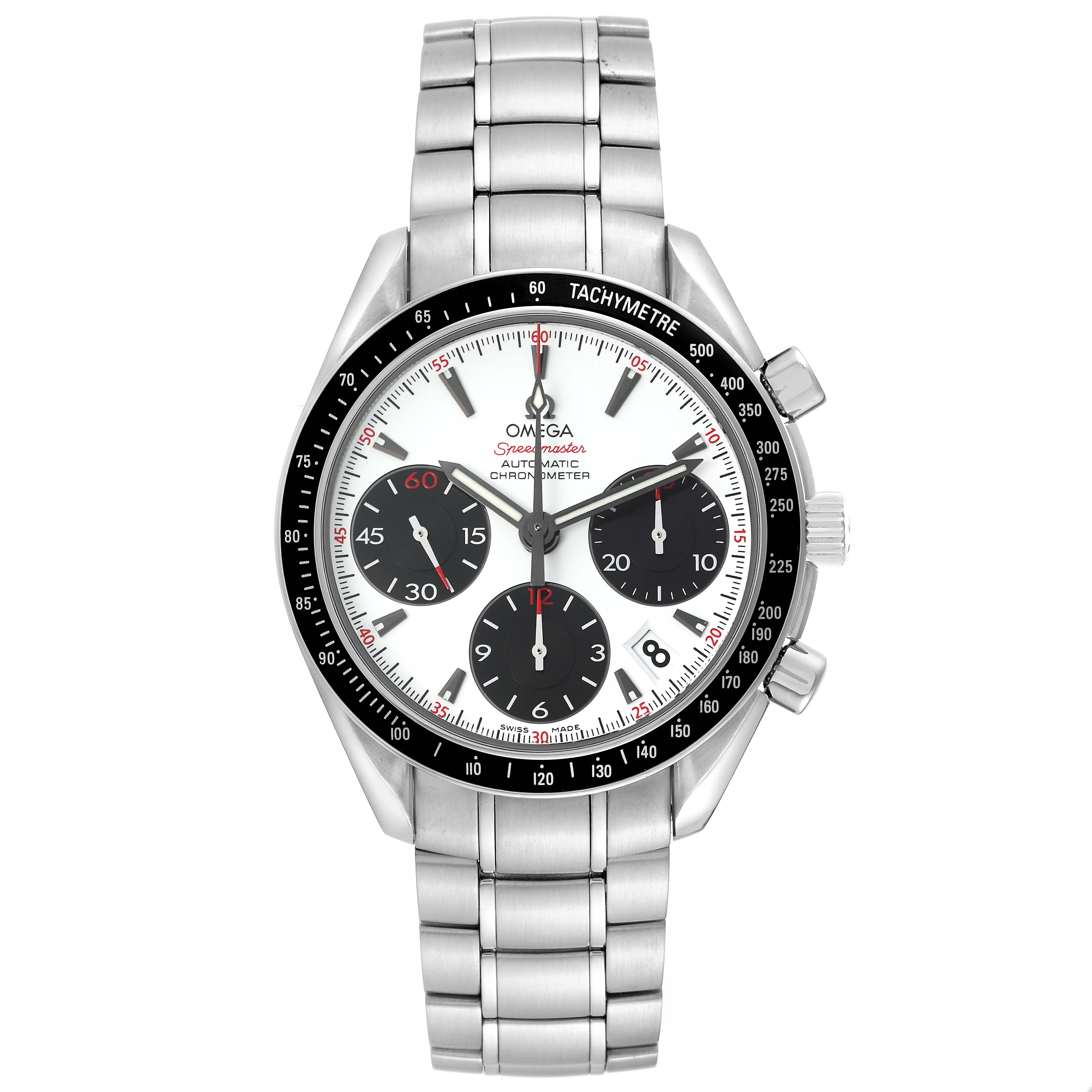 Omega Speedmaster Date Panda Dial Steel Mens Watch 40.0 MM 323.30.40.40.04.001