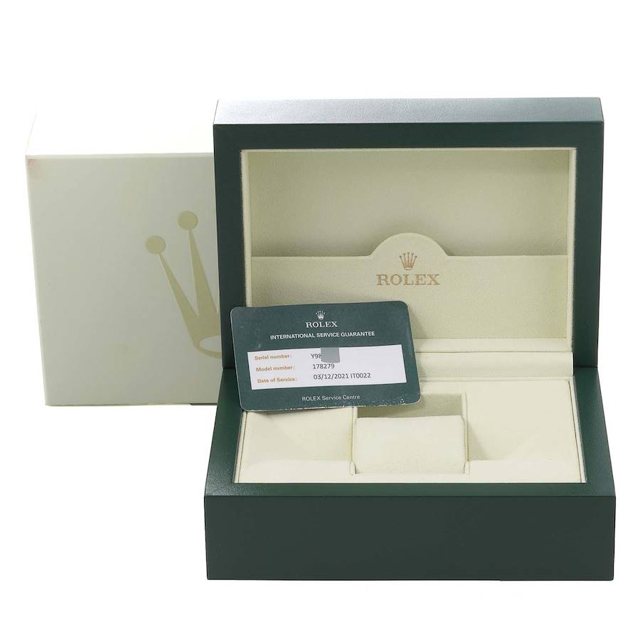 Rolex President Midsize White Gold Mother of Pearl Dial Ladies Watch 178279