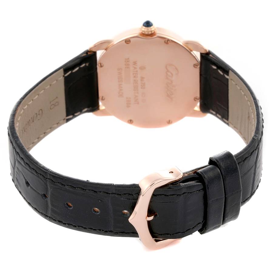 Cartier Ronde Louis Rose Gold Silver Dial Ladies Watch W6800151