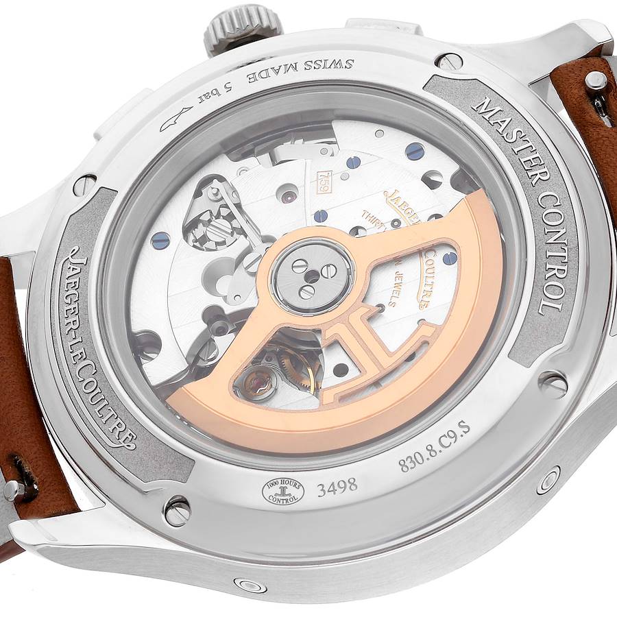 Jaeger LeCoultre Master Control Steel Mens Watch 830.8.C9.S Q4138420