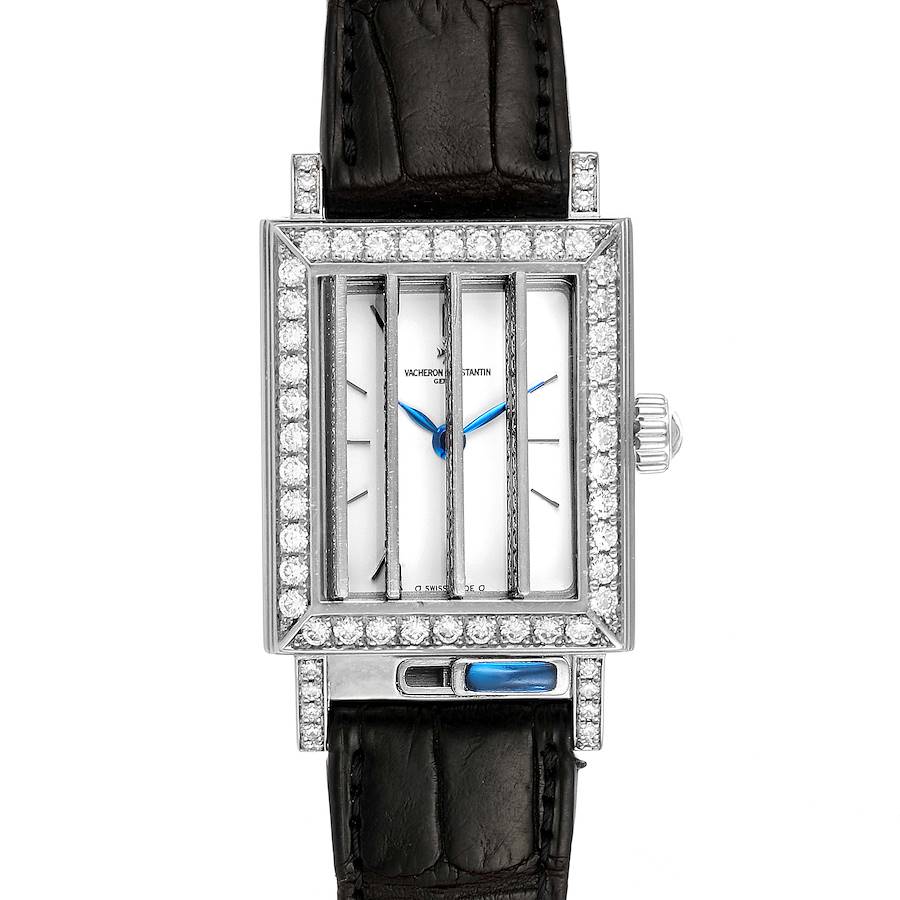 Vacheron Constantin Jalousie Shutter White Gold Diamond Ladies Watch 91002