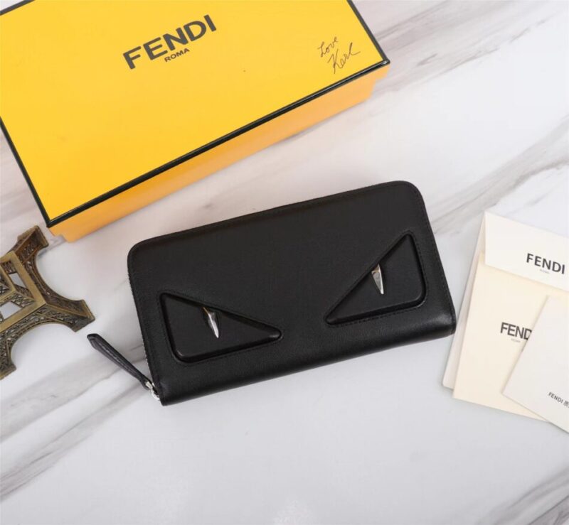 Replica Fendi Black Eyes Wallet