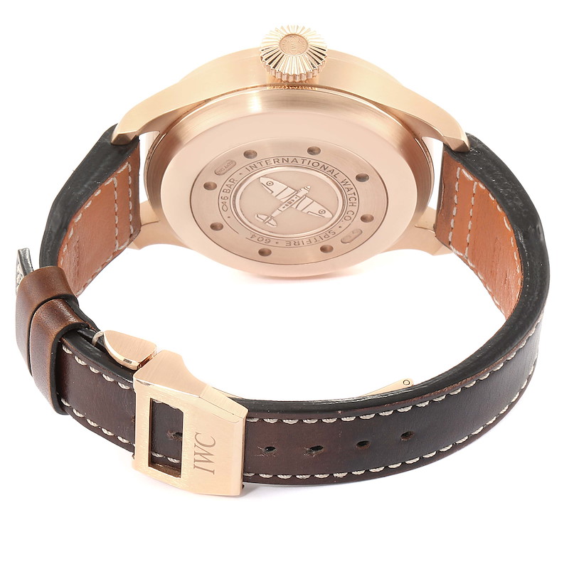 IWC Big Pilot Spitfire Slate Dial Rose Gold Mens Watch IW500917