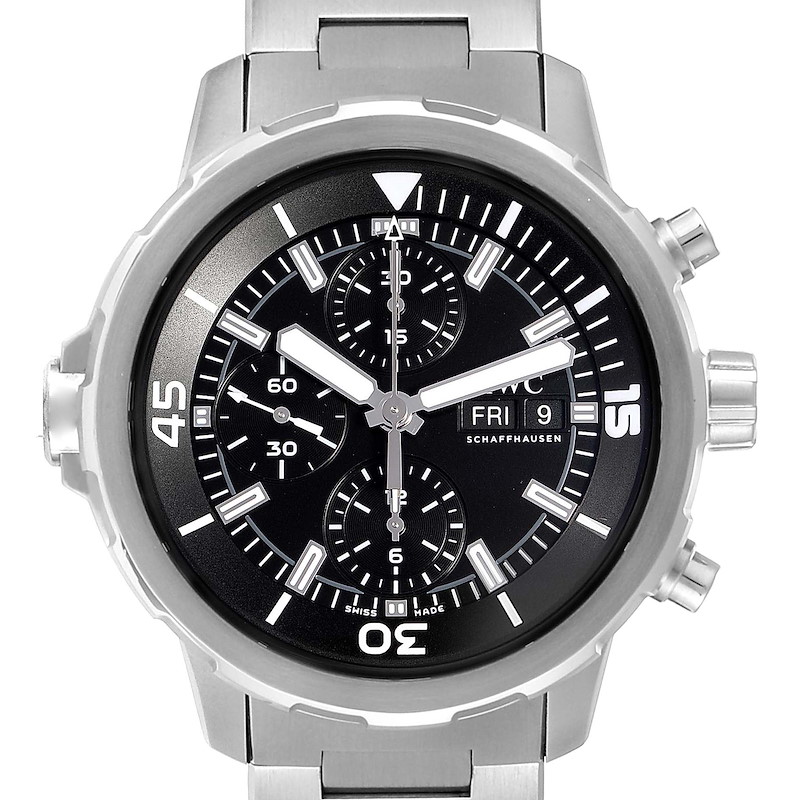 IWC Aquatimer Day Date Chronograph Steel Mens Watch IW376804