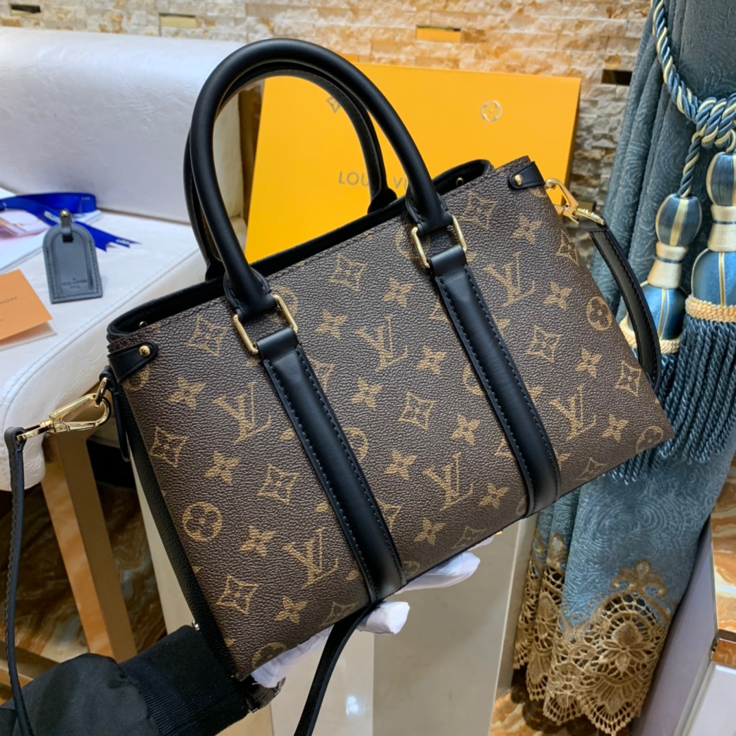 Louis Vuitton Soufflot BB Monogram Canvas Black 29Cm M44898