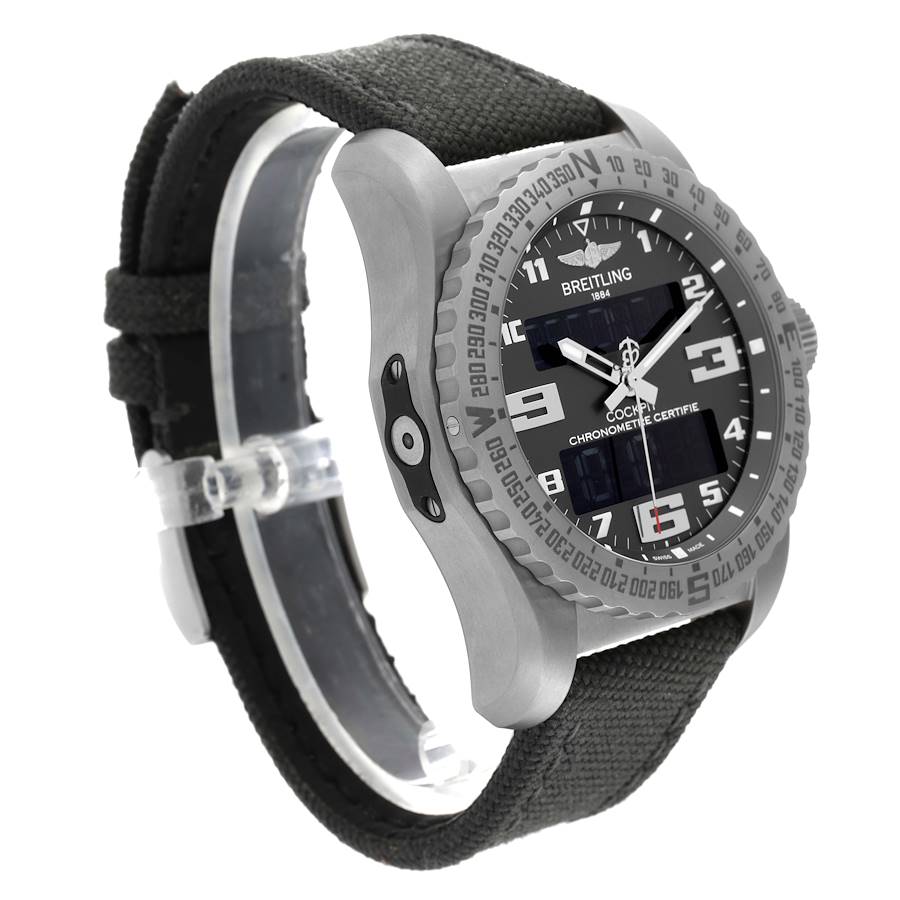 Breitling Professional Cockpit B50 Gray Dial Titanium Mens Watch EB5010