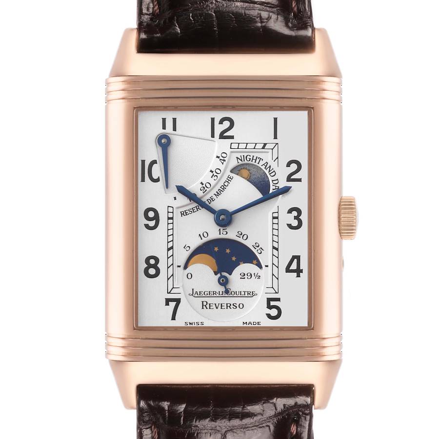Jaeger LeCoultre Reverso Sun Moon Rose Gold Mens Watch 270.2.63 Q2752420