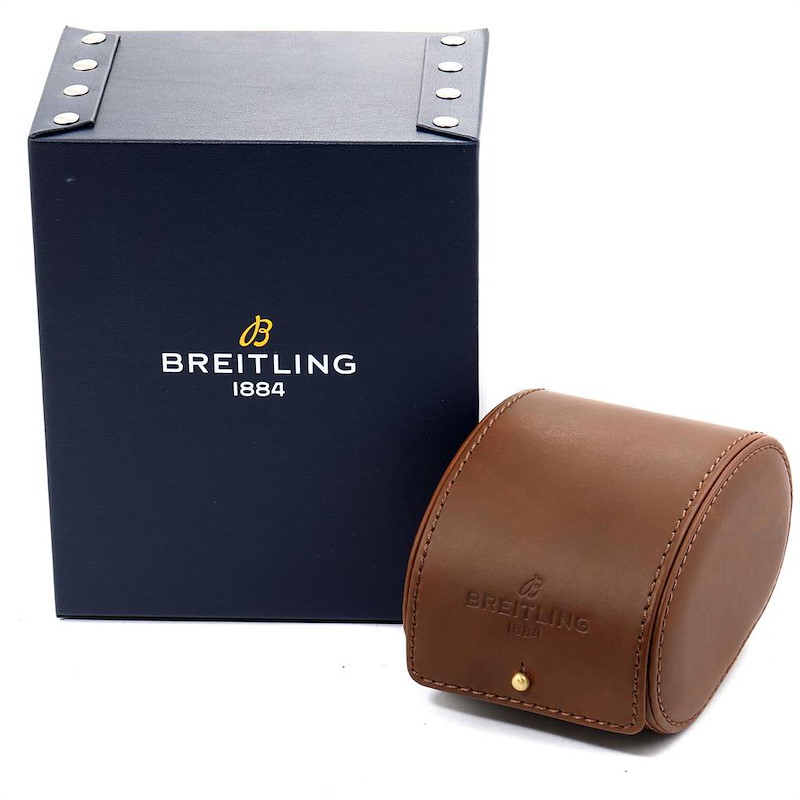 Breitling Transocean Chronograph Unitime Rose Gold Watch RB0510
