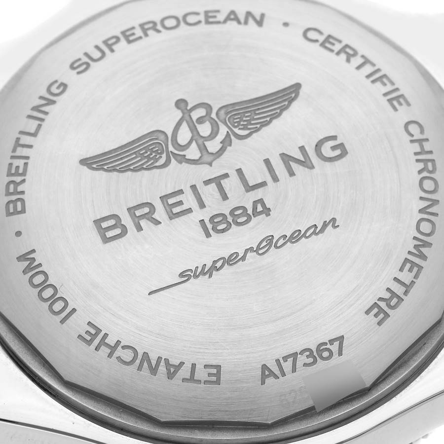 Breitling Superocean II Yellow Dial Steel Mens Watch A17367