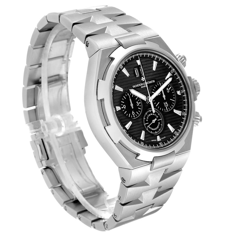 Vacheron Constantin Overseas Black Dial Steel Mens Watch 49150