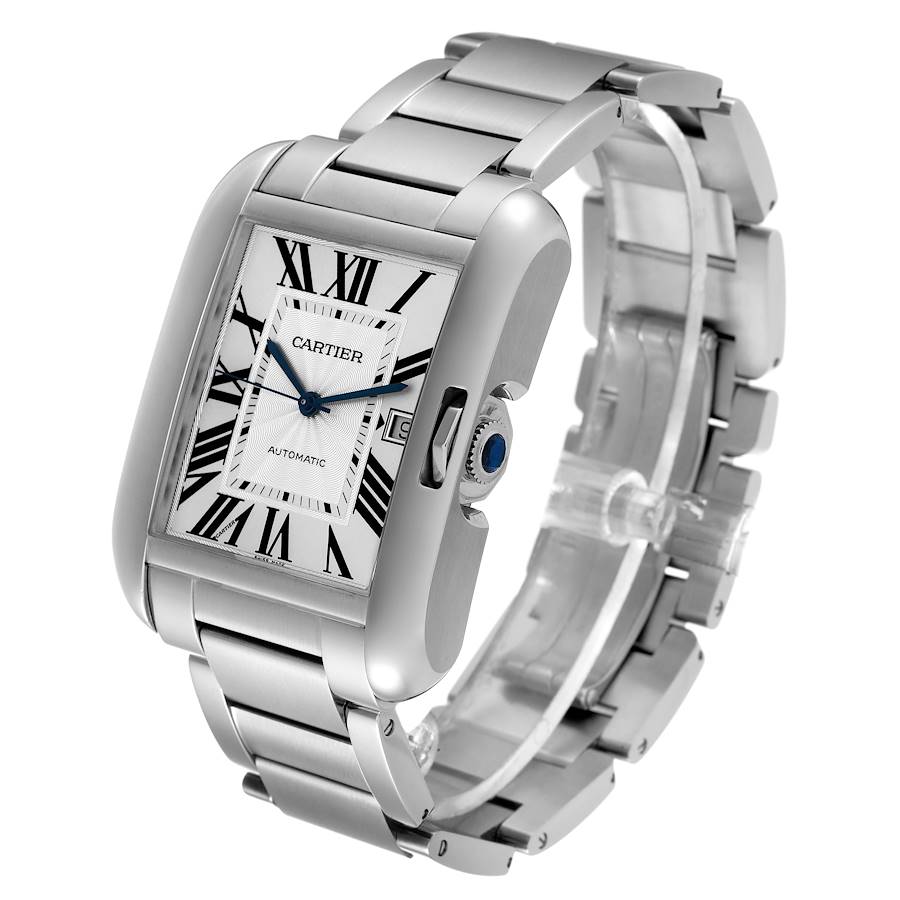Cartier Tank Anglaise XL Steel Automatic Mens Watch W5310008