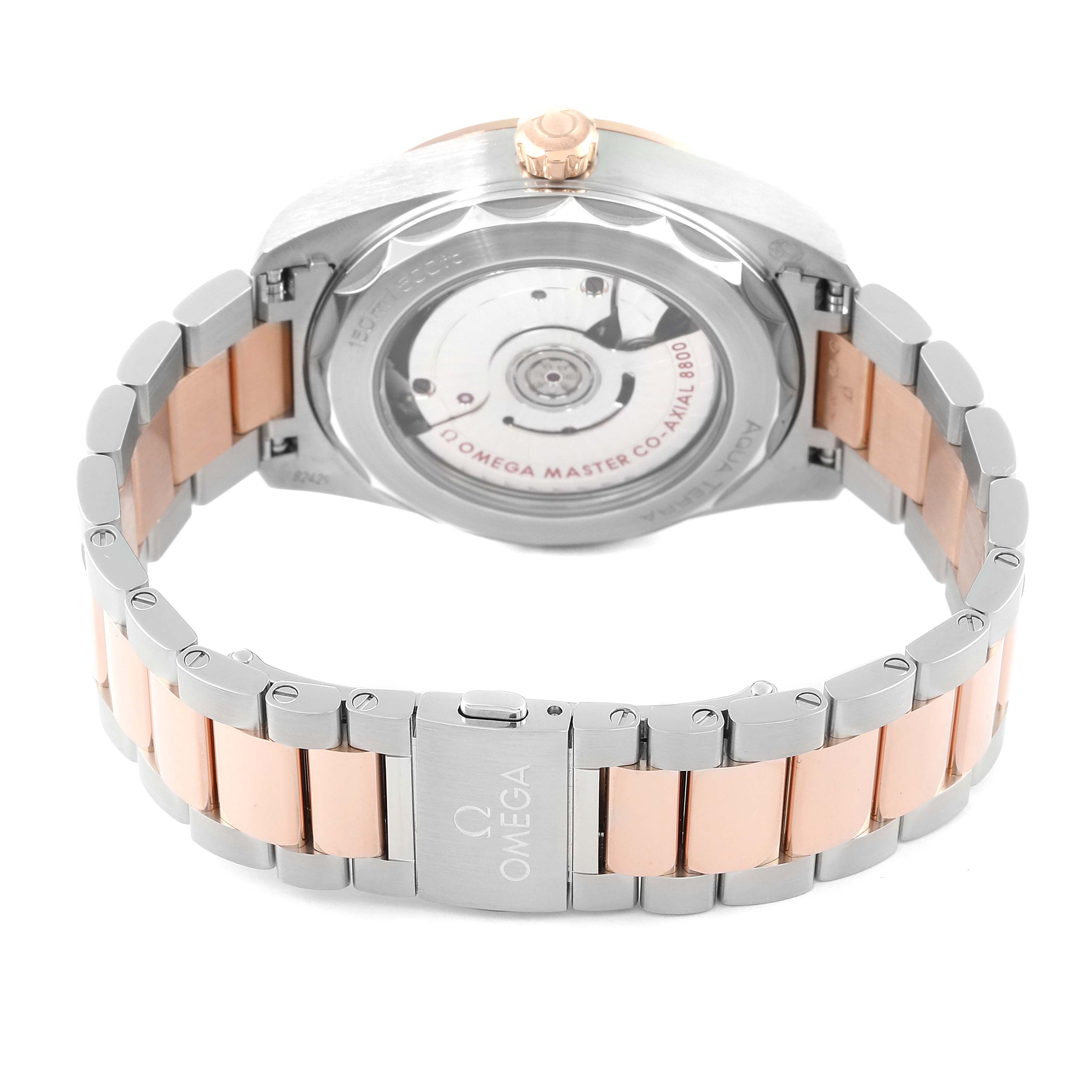 Omega Seamaster Aqua Terra Steel Rose Gold Mens Watch 38.0 MM 220.20.38.20.06.001