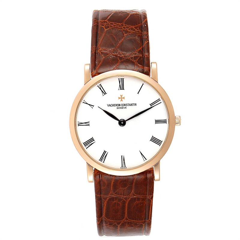 Vacheron Constantin Patrimony 18K Rose Gold Ultra Thin Mens Watch 33093