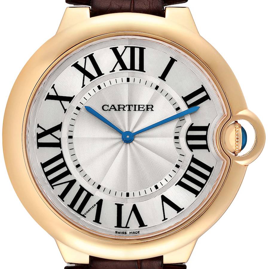 Cartier Ballon Bleu Rose Gold Mens Watch W690054