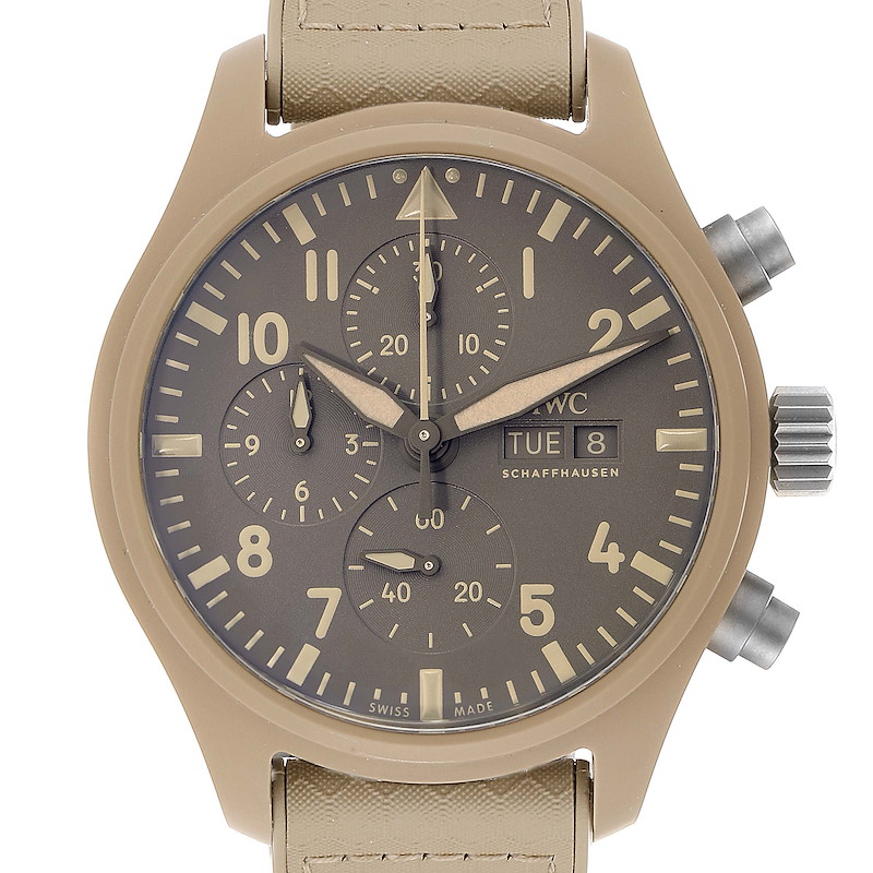 IWC Big Pilot Top Gun Chronograph Mojave Desert Brown Dial Mens Watch IW389103