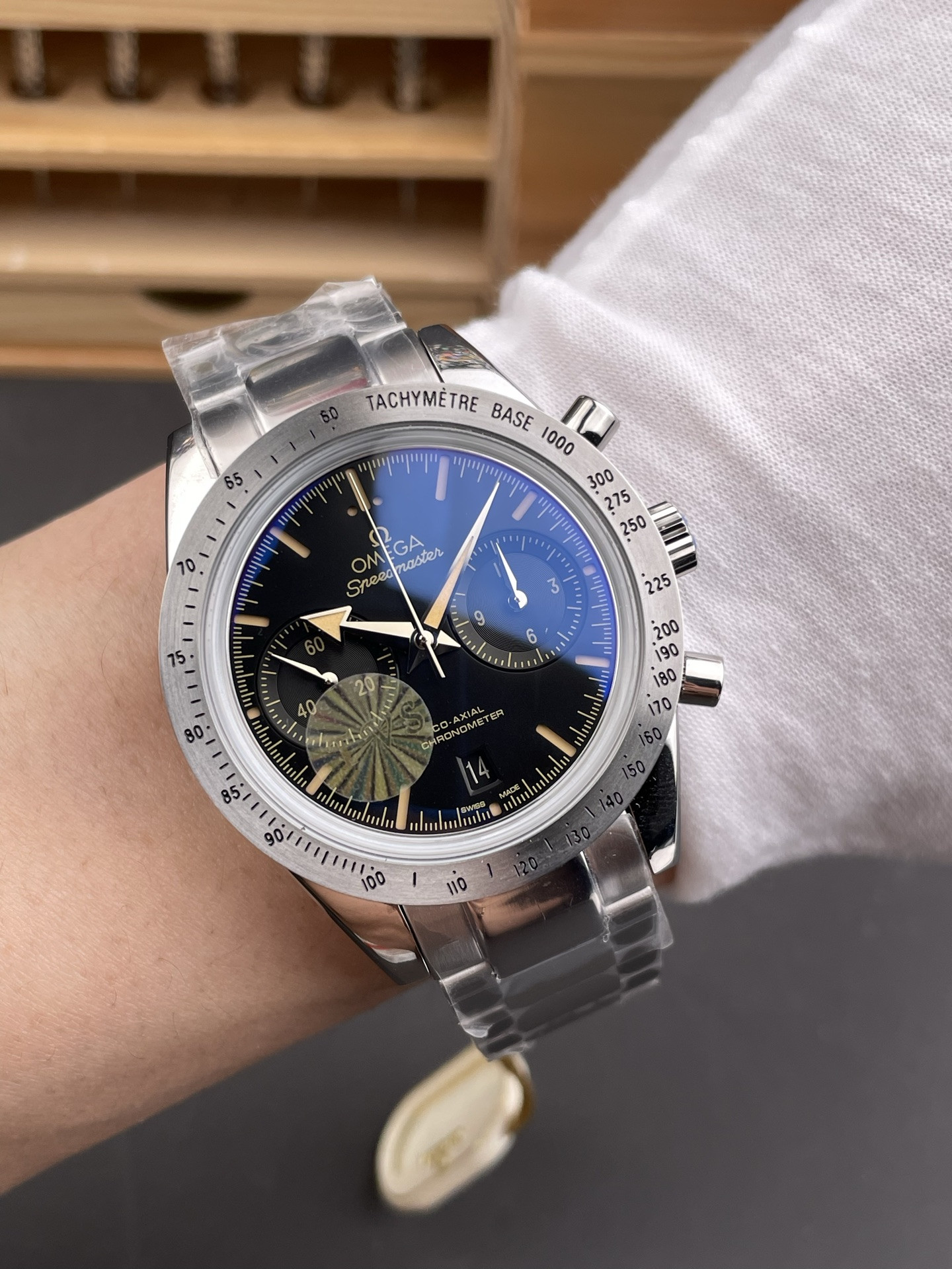 Speedmaster, Steel Bezel Black Dial