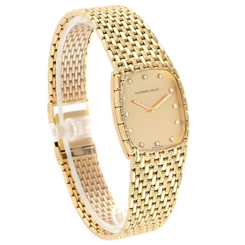 Audemars Piguet 18K Yellow Gold Diamond Unisex Watch 40154