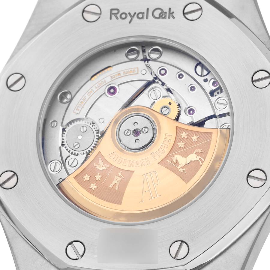 Audemars Piguet Royal Oak Black Dial Steel Mens Watch 15400ST