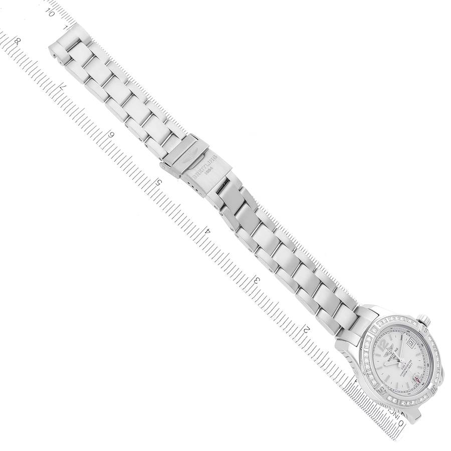 Breitling Colt Lady Silver Dial Diamond Bezel Steel Ladies Watch A77388
