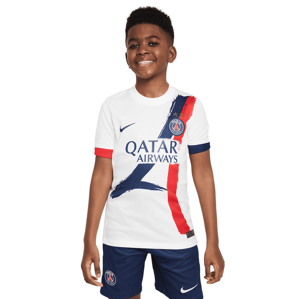 PSG Nike Away Stadium Shirt 2025-26 - Kids - Champions of Europe 2026 Print