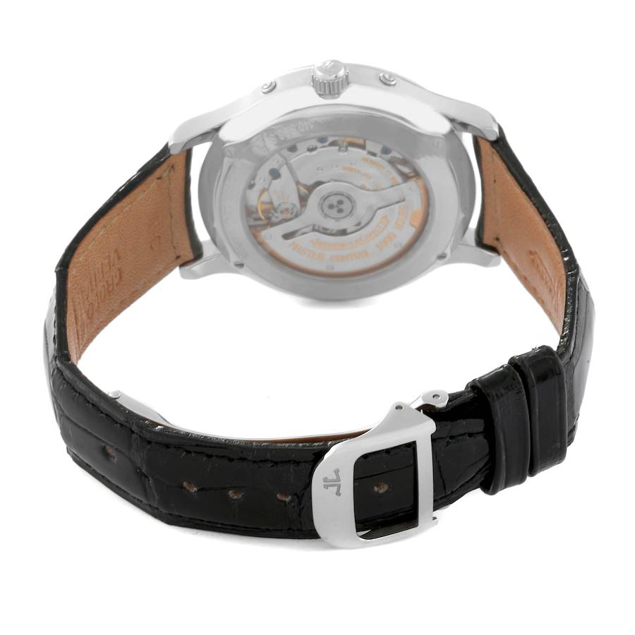 Jaeger LeCoultre Master Control Moon Steel Mens Watch 140.8.98.S Q143842A