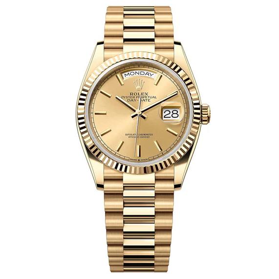 Rollie-The Crown Day-Date 128238-0045 36mm