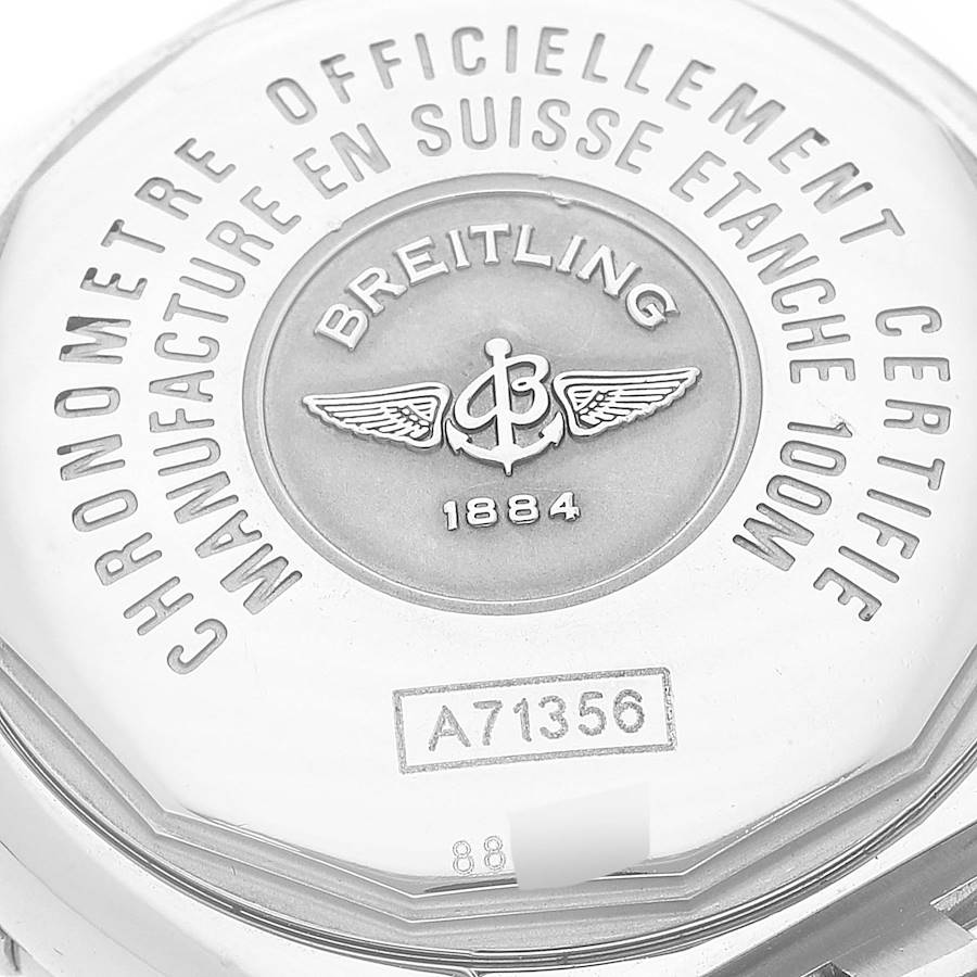 Breitling Cockpit Mother of Pearl Diamond Steel Ladies Watch A71356