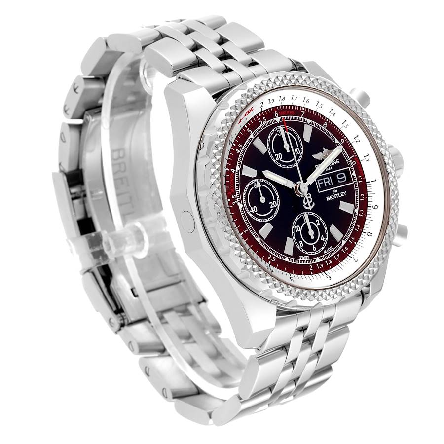 Breitling Bentley Motors GT II Black Red Dial Mens Watch A13365