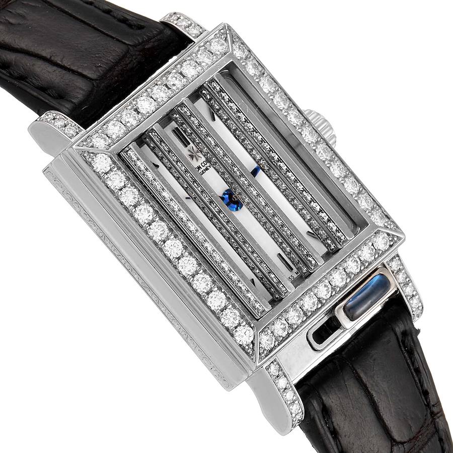 Vacheron Constantin Jalousie Shutter White Gold Diamond Ladies Watch 91002