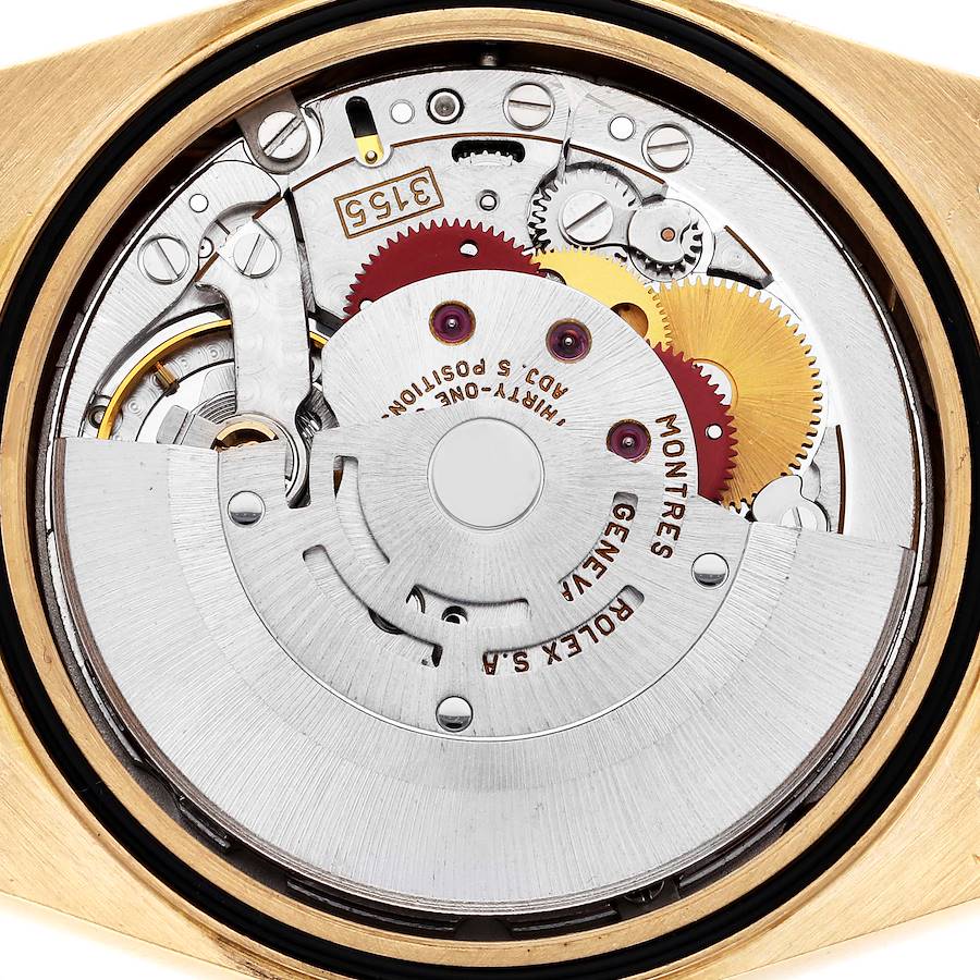 Rolex President Day-Date Yellow Gold String Diamond Mens Watch 18238