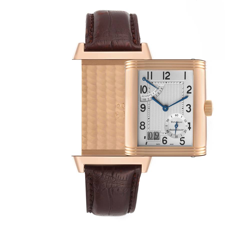 Jaeger LeCoultre Reverso Grande Date Rose Gold Mens Watch 240.2.15 Q3002401