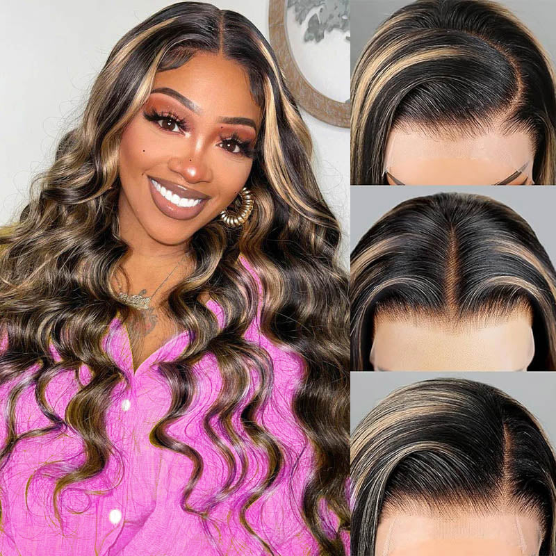 $100 OFF Code: MS100 | Megalook Glueless 6x5 Pre-cut Lace Wear Go Balayage Body Wave Wig