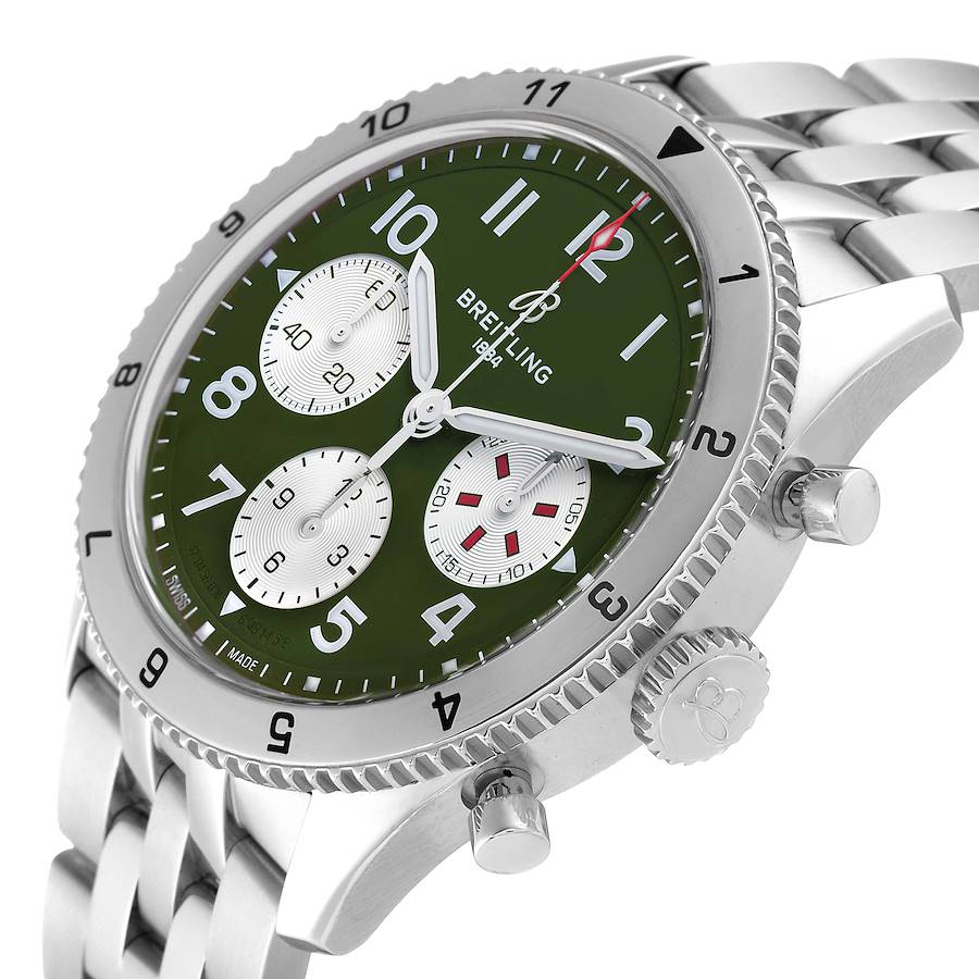 Breitling Classic Avi Curtiss Warhawk Steel Mens Watch A23380
