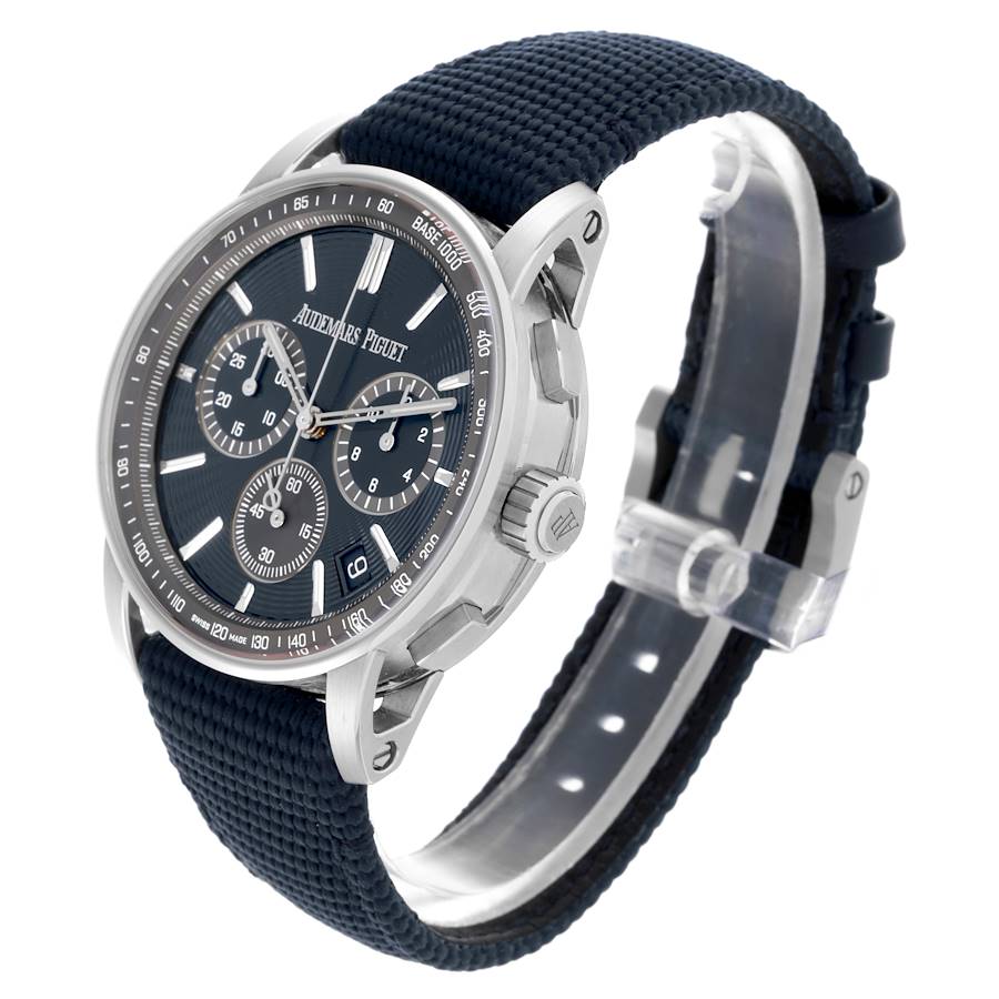Audemars Piguet Code 11.59 Chronograph Blue Dial Steel Watch 22393ST