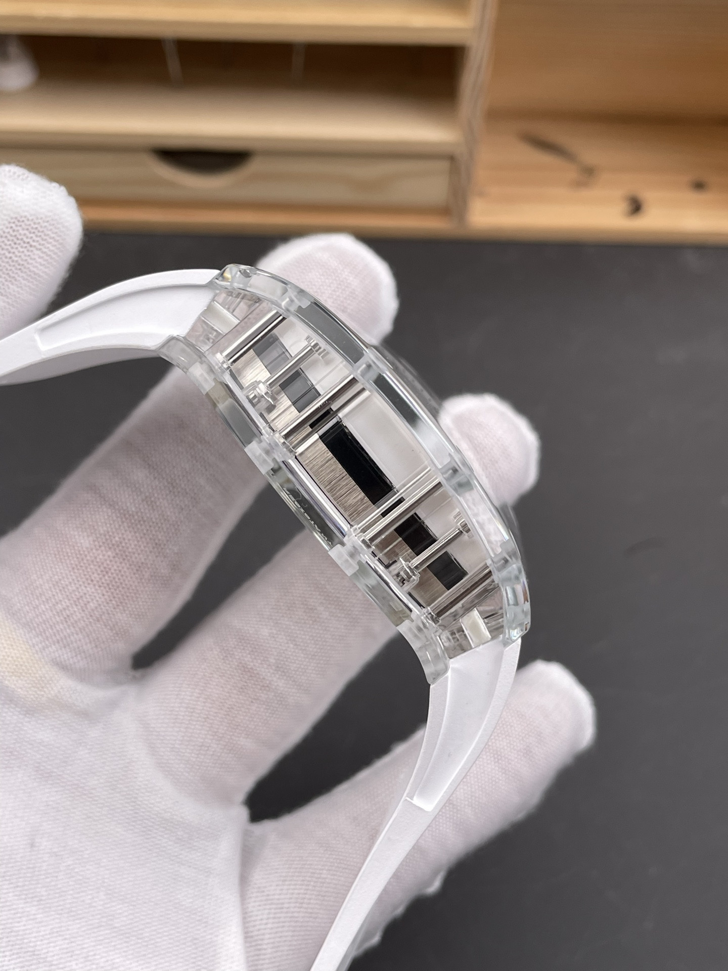 RM38-02 Transparent Sapphire Case