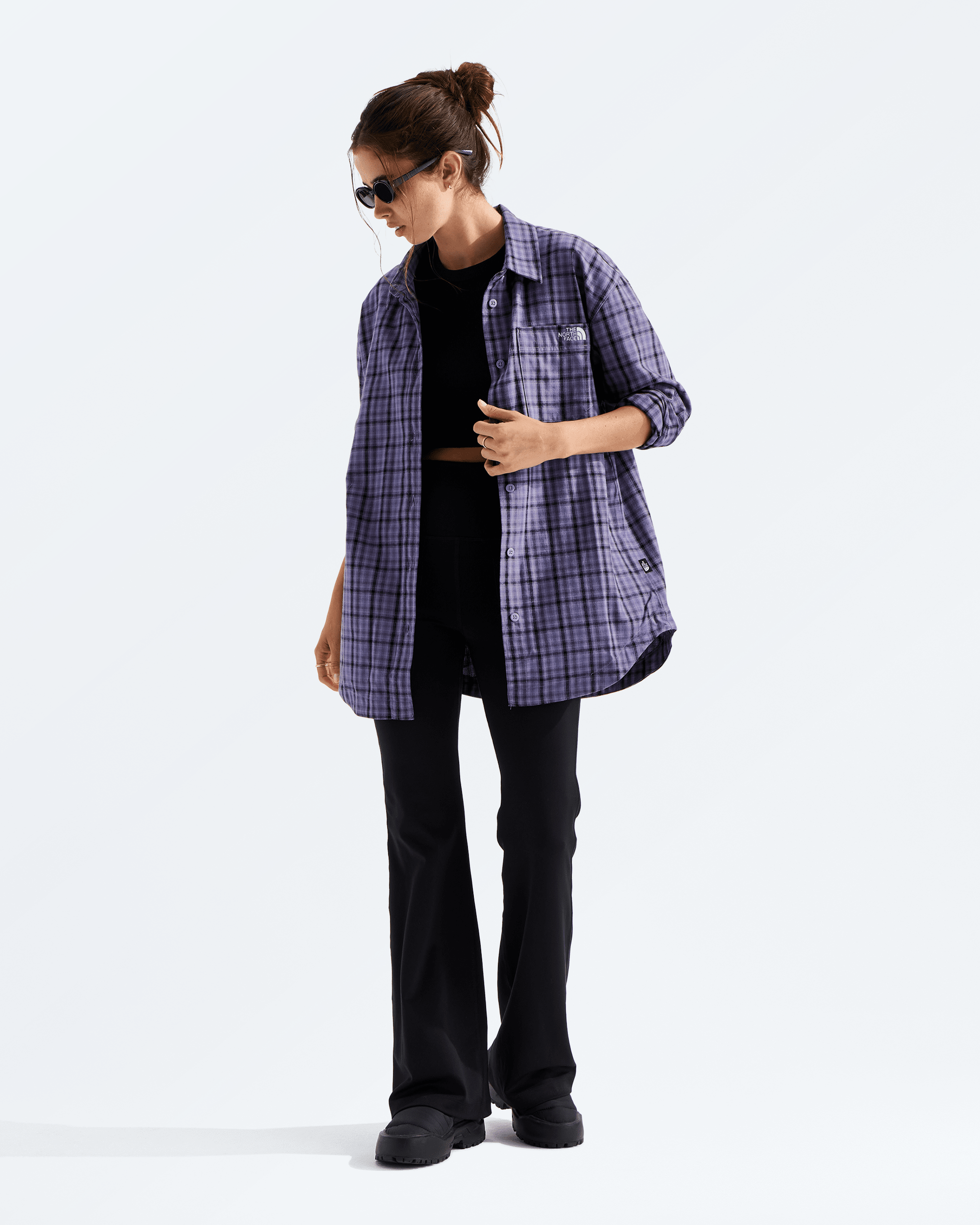 Women’s Mountain Falls Flannel Button-Down Long-Sleeve Shirt