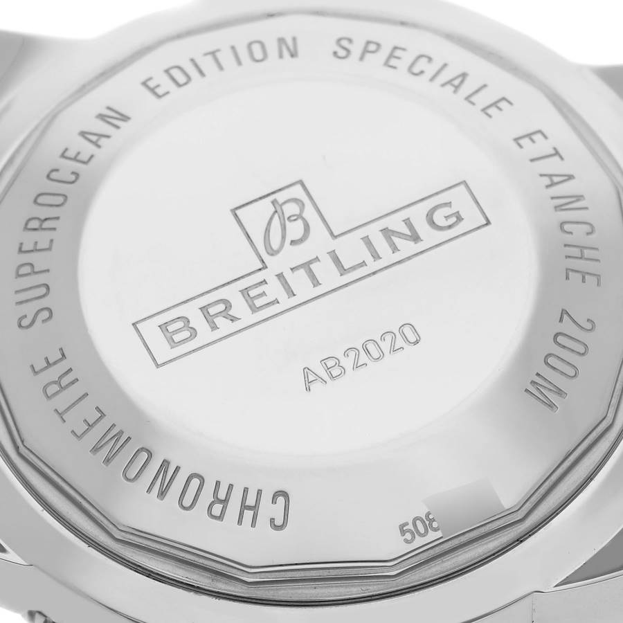 Breitling Superocean Heritage B20 46 Blue Dial Steel Mens Watch AB2020
