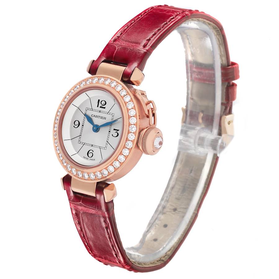 Cartier Miss Pasha 27mm Rose Gold Diamond Ladies Watch WJ124026