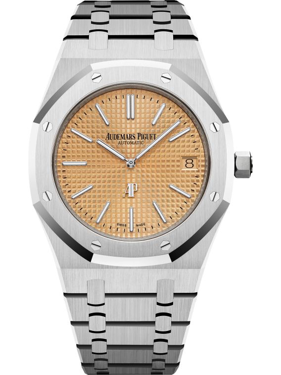 ROYAL OAK &ldquo;JUMBO&rdquo; EXTRA-THIN Pink Gold-toned Dial 39mm