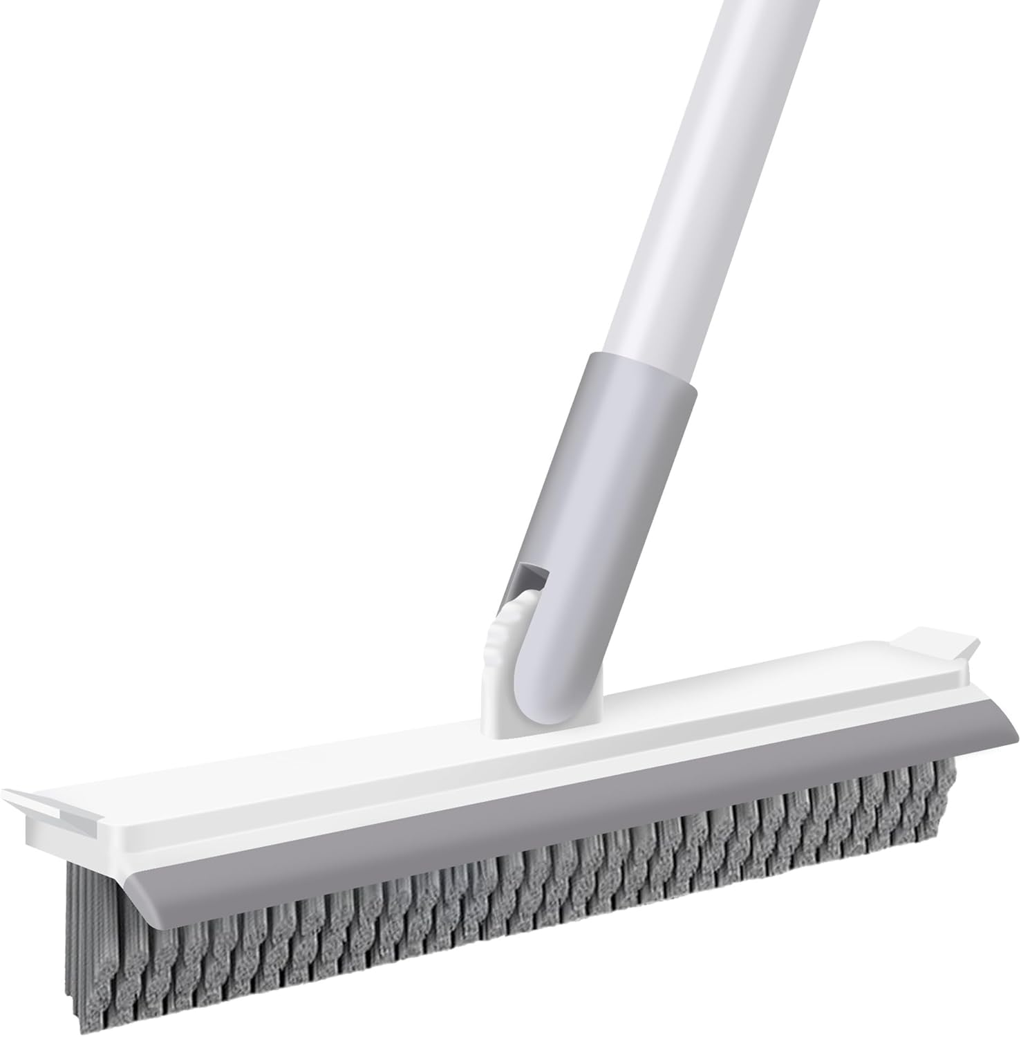 Grout Brush with Long Handle, Floor Cleaning Scrubber with Stiff Bristle for Tile Line, Shower, Crevice, Bathroom, Kitchen and Hard-to-Reach Corners
