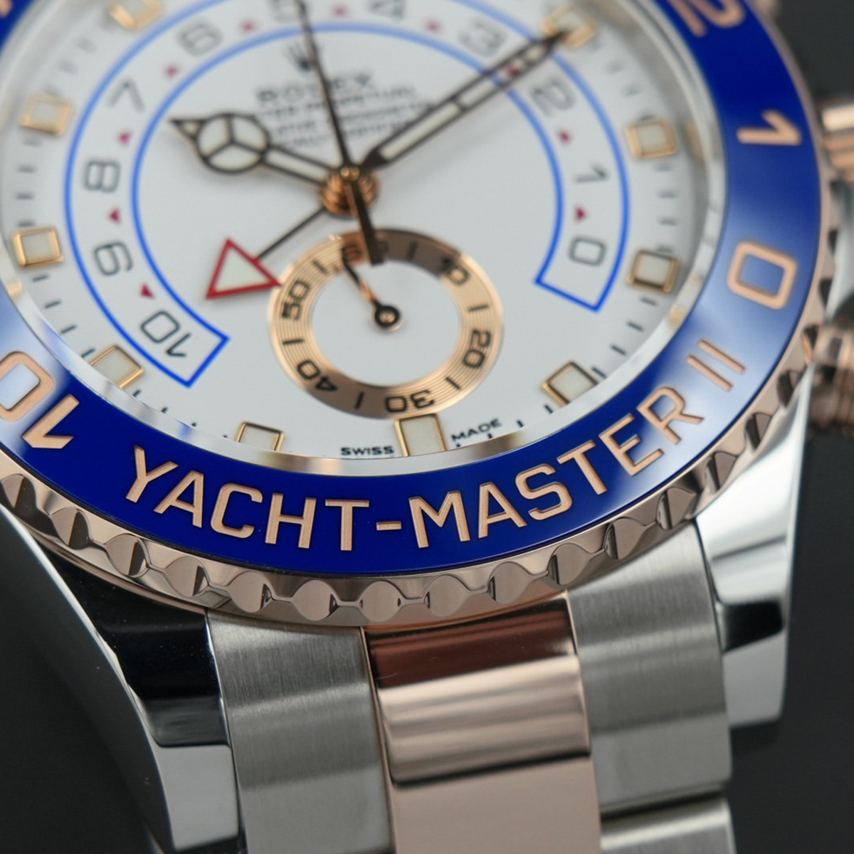 Rolex Yacht-Master II Everose Gold M116681-0002 Two-Toned Bracelets Mercedes-Benz Hour Hand /yellow gold m116688-0002 / m116680-0002 New