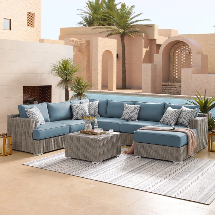 8-piece Modular Outdoor Patio Seating Set