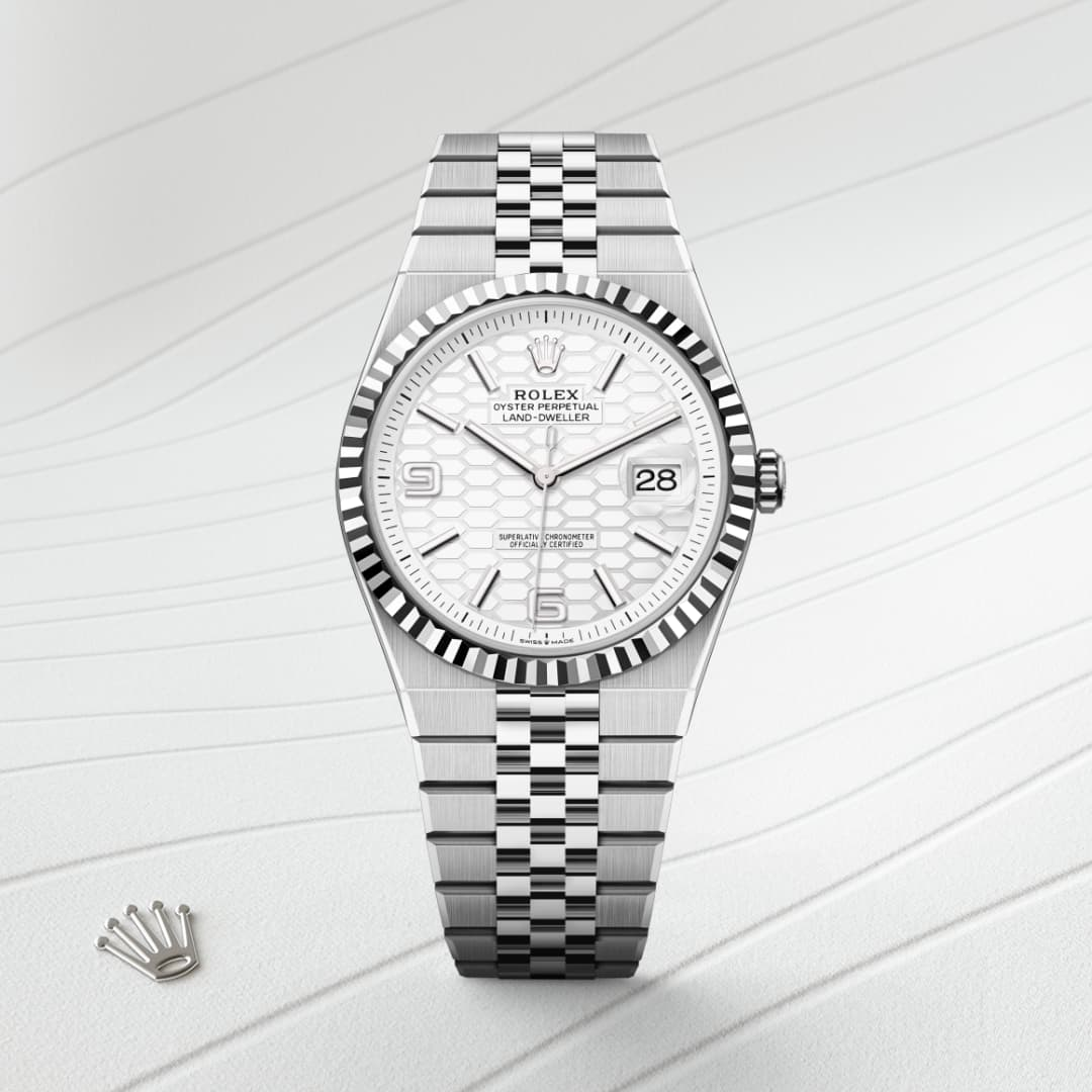 2025 NEW Rolex Land-Dweller 40 Oyster, 40 mm, Oystersteel and white gold M127334-0001