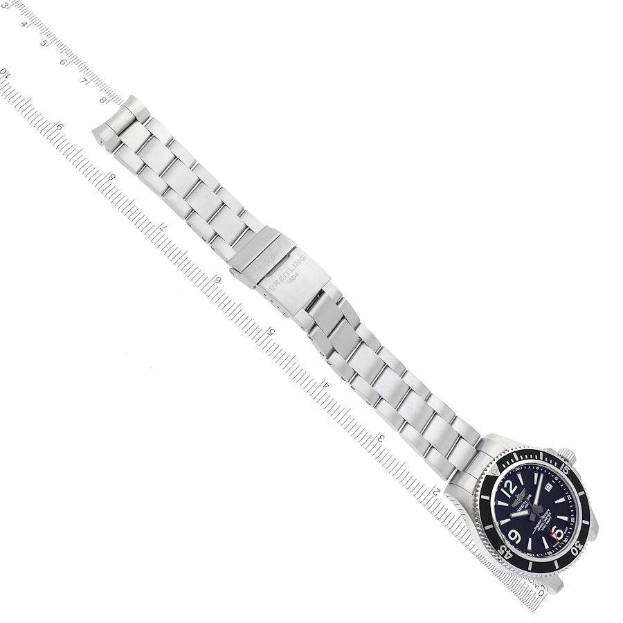 Breitling Superocean 42 Black Dial Steel Mens Watch A17366